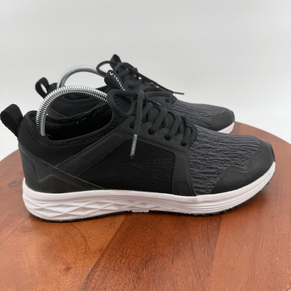Vionic Dominic‎ Sneakers Black Grey Mesh Orthotic Active Walking Shoes Men's 8.5